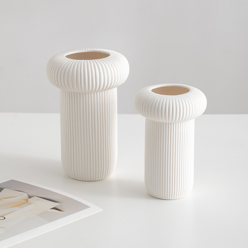 Creatividad e innovación Diseño de porcelana Jarrón de porcelana Decoraciones de escritorio de casas Vaso de cerámica