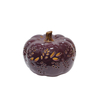 Venta al por mayor de linterna LED de calabaza de cerámica, juego de 3 diseños de hojas huecas, cosecha de otoño, decoración del hogar de Halloween y Acción de Gracias