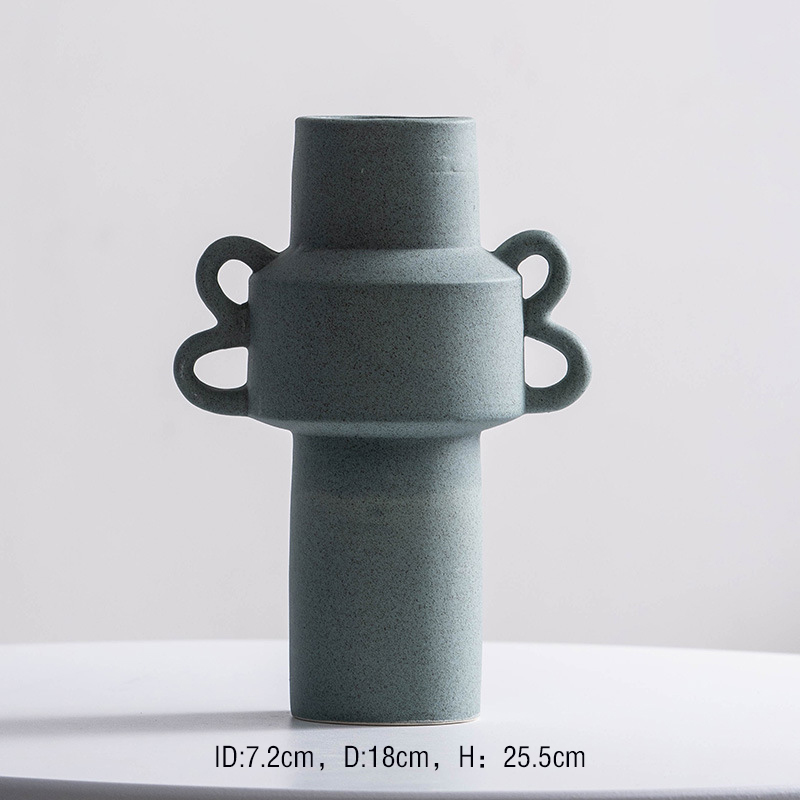 Jarrón de cerámica Decoración del hogar Glaze Glazin Jarrón de porcelana