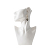 Estatua de cerámica moderna al por mayor del busto del florero de la cara para la decoración casera, soporte de exhibición de la joyería de las macetas de la cabeza humana de la porcelana de encargo del OEM