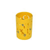 Guantes de Navidad ahuecados Velas de cerámica esmaltada amarilla Linternas