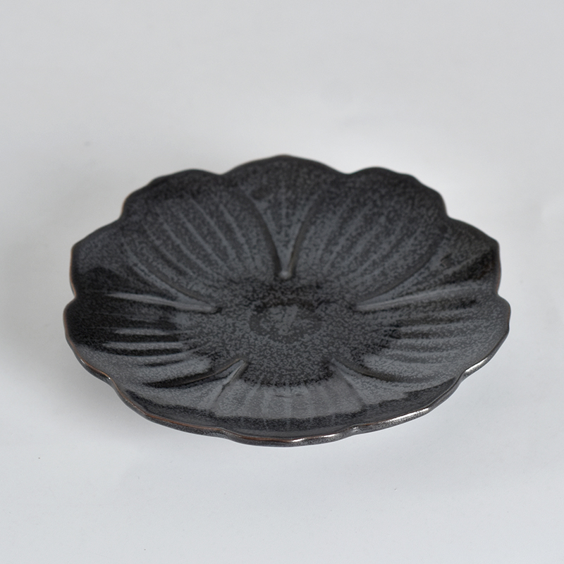 Bandeja de incienso de raíz de cerámica Stice de incienso de incienso Negro Cerámico