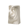 Ojo, oreja, boca, estilo Nariz Diseño de cerámica Jarrón de cerámica Flores Hecho de porcelana