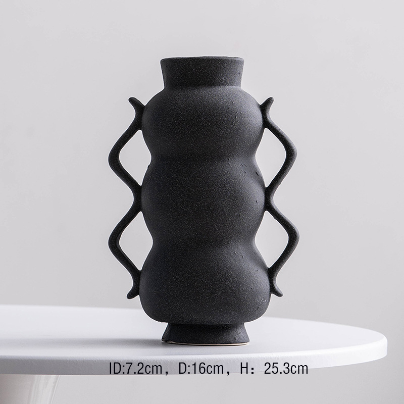 Jarrón de cerámica Decoración del hogar Glaze Glazin Jarrón de porcelana