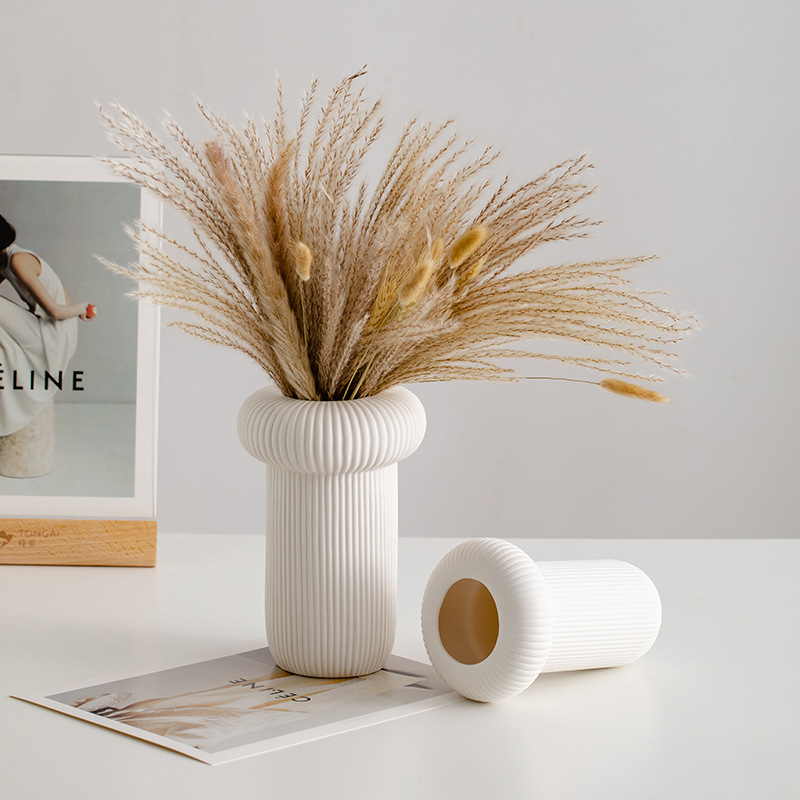 Creatividad e innovación Diseño de porcelana Jarrón de porcelana Decoraciones de escritorio de casas Vaso de cerámica