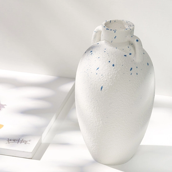 Jarrón de cerámica de decoración de escritorio de estilo moderno