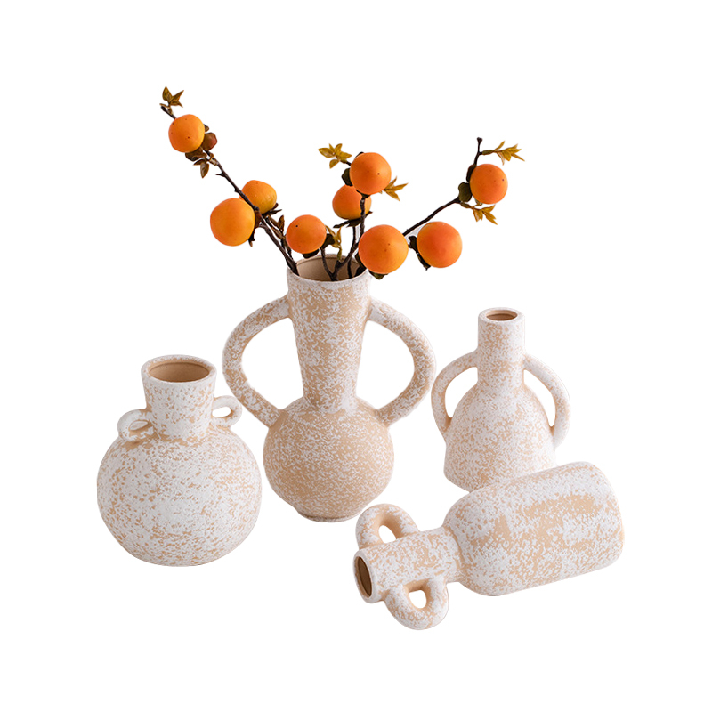 Jarrón de cerámica de adornos de escritorio de jarrón de porcelana