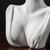 Florero de cerámica del busto de encargo de la diosa del OEM, plantador femenino moderno de la escultura del busto para la decoración de la oficina del hotel