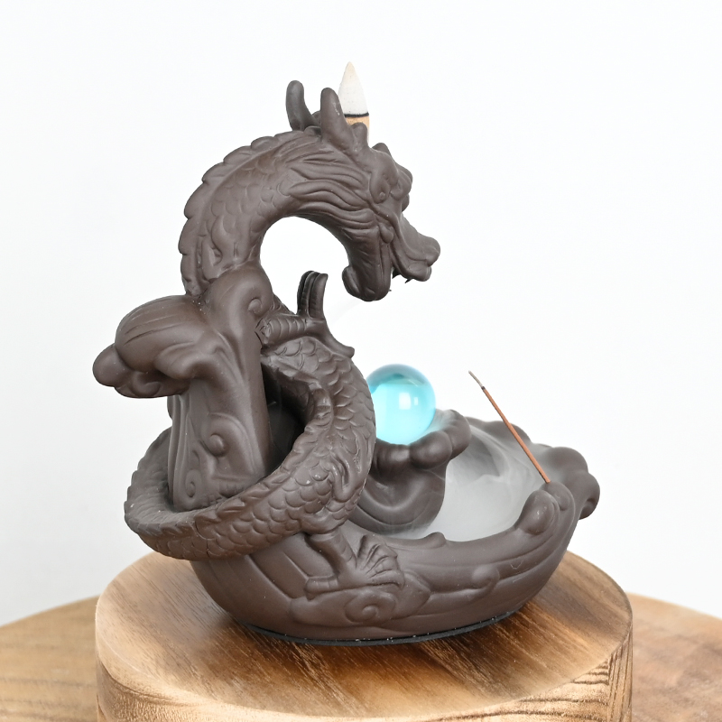 Ceramic Dragon Backflow Incienso Burner Ceramic
