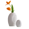 Diseño de múltiples expresiones faciales Jarrón de cerámica blanca Decoración del hogar, jarrón de flores de porcelana