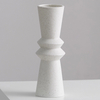 Jarrón de porcelana artesanalmente artesanal de cerámica blanca moderna