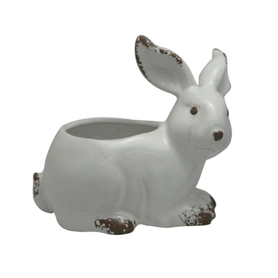 maceta de cerámica de diseño de estilo conejo de cerámica