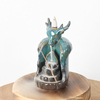 Quemador de incienso de flujo de cerámica de estilo de ciervo de ciervo sika