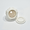 Desktop Night Light White Ceramic Talight Suptor Diseño recortado Celería de cerámica Celante de cerámica