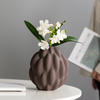 Sistema de cerámica del florero del arte de encargo del OEM (S/M/L), maceta texturizada mate moderna del brote para el abastecimiento al por mayor a granel
