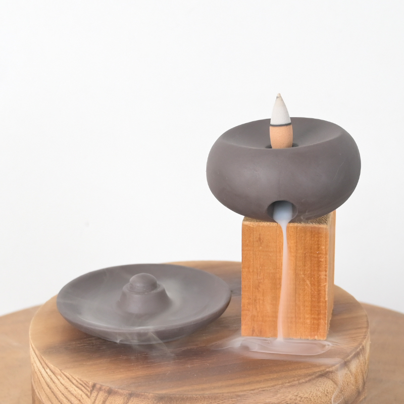 Soporte de incienso de cono soporte de incienso de incienso de cerámica incienso