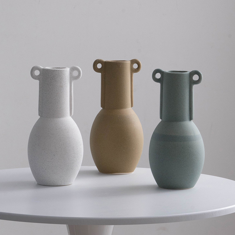 Jarrón de cerámica Decoración del hogar Glaze Glazin Jarrón de porcelana