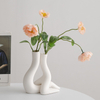 Acento decorativo elegante para escritorios y estantes de mesa de mesa de cerámica artesanal