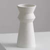 Jarrón de porcelana artesanalmente artesanal de cerámica blanca moderna