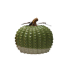Decoración de calabaza de cerámica personalizada, conjunto de estatuillas de porcelana con textura de diamante OEM ODM para decoración del hogar de Halloween y Acción de Gracias