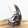Brown Moon Statue Style Diseño de incienso conos de incienso de cerámica Incenso quemador