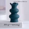 Contenedor de decoración de escritorio para el jarrón de porcelana de cerámica de arreglo floral