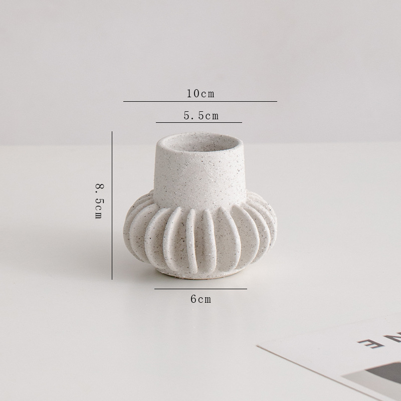 Jarrones de cerámica para la decoración del espacio del dormitorio