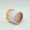 Vela de cerámica chapada en rosa y oro con diseño Vela de cerámica