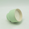 Velas de cerámica verde claro