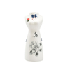 OEM pintura a mano pura mujer moderna característica decoración del hogar decoración flor porcelana florero de boda de cerámica