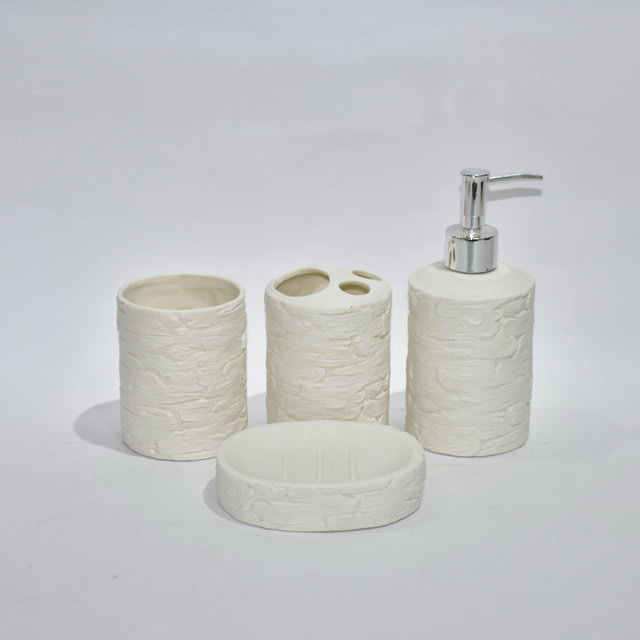 Conjunto de decoración para el hogar Cuatro accesorios sanitarios de baño Accesorios de baño Conjunto de baño de cerámica