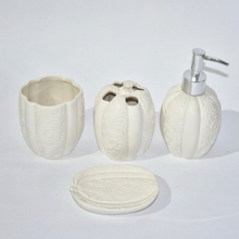 Pumpkin Design Set Cinco baños Accesorios de baño sanitarios Conjunto de accesorios de baño de cerámica
