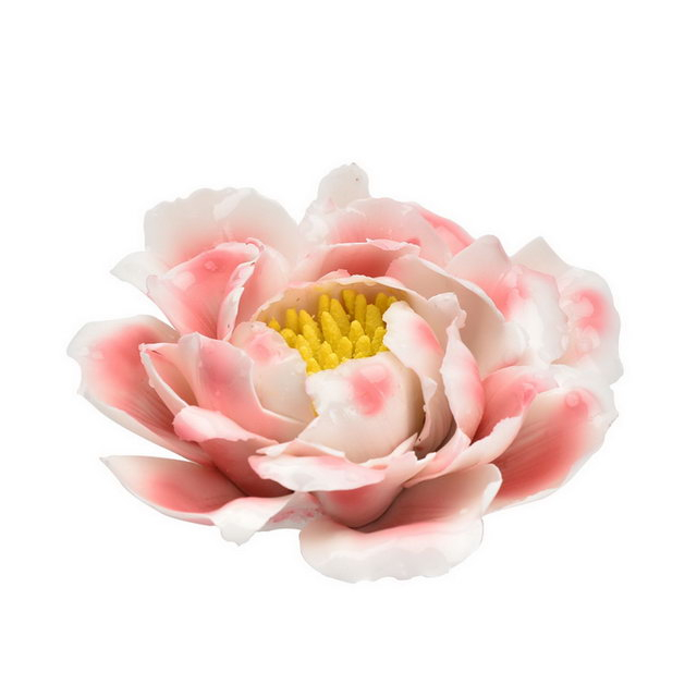 Regalo promocional Decoración del hogar Decoración de la boda Flor de cerámica Estatuilla Estatua Flor de porcelana