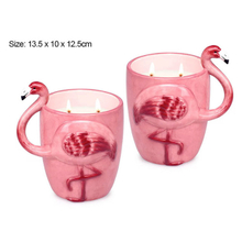 Vela de cerámica 3D Pink Flamingo