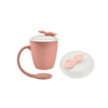 Diferentes colores Decoración del hogar Tazas de suspensión personalizadas Taza de café de cerámica flotante con mango y tapa