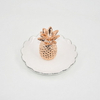 Bandeja de baratija de regalo de decoración para el hogar de estilo único Bandeja de exhibición de joyería de titular de anillo de bodas de cerámica