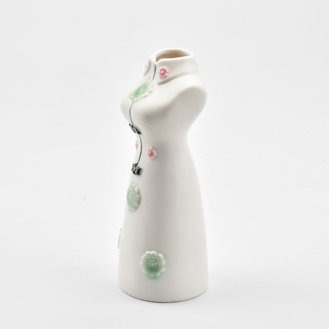 Diverso diseño Pintura a mano pura Mujer china Característica Decoración del hogar Decoración Flor Porcelana Florero de boda moderno de cerámica