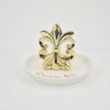 Electrochapado Rose Golden Style Home Decor Gift Jewelry Display Tray Regalo de boda Anillo de cerámica Holder Custom Trinket Tray