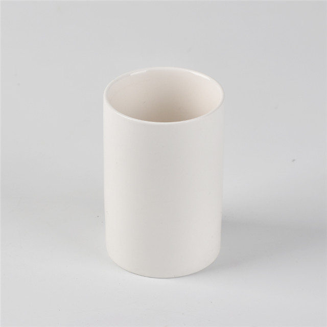 Recipiente de cerámica recipiente de almacenamiento recipiente de té recipiente de porcelana y tapa de bambú con tapa de bambú (hermético) (Matt White, paquete 2)