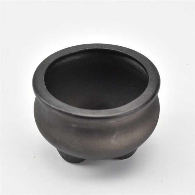 Wedding Supply Incensario de cerámica Quemador de incienso negro