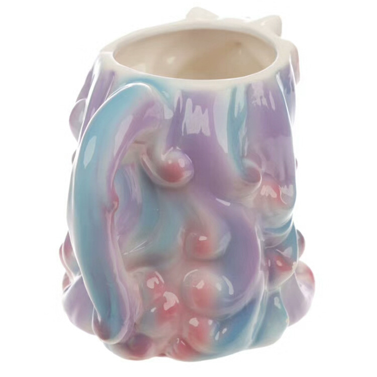Vaso de cerveza de cerámica con forma de unicornio