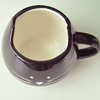 Taza de café o té de cerámica de estilo felino de color blanco o negro