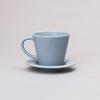 logotipo personalizado caja de regalo taza de café de porcelana con plato de taza 260ml Negro 、 blanco 、 Varios colores Juego de tazas de cerámica