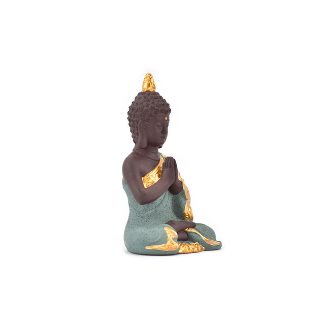 Artesanías hechas a mano Decoración para el hogar Regalo de boda Color diferente Elija Guanyin Estatuilla Estatua de Buda de cerámica dorada