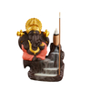  Proveedor de producción de quemadores de incienso de la cascada de cerámica roja Ganesha